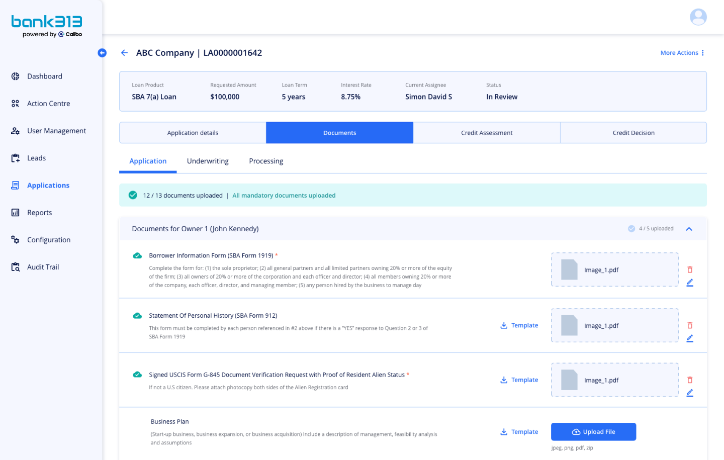 bank313 – Digital Onboarding bank313 powered by Calibo Digital Onboarding