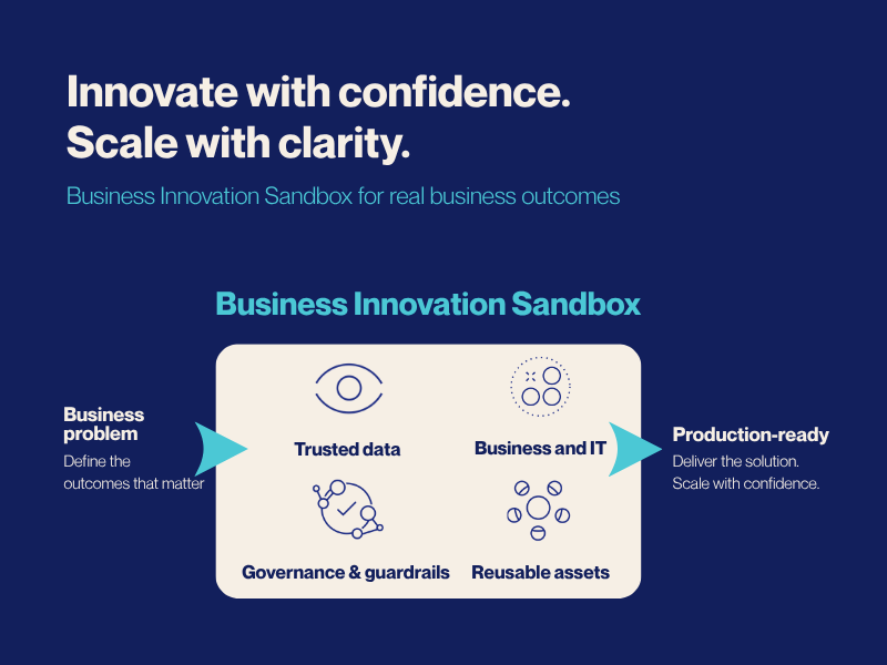 Pictorial representation of what is a Business Innovation Sandbox